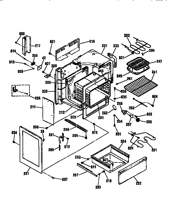 Kenmore 91195875790 body diagram