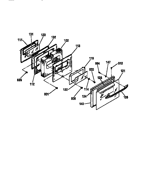 Kenmore 91195875790 door diagram
