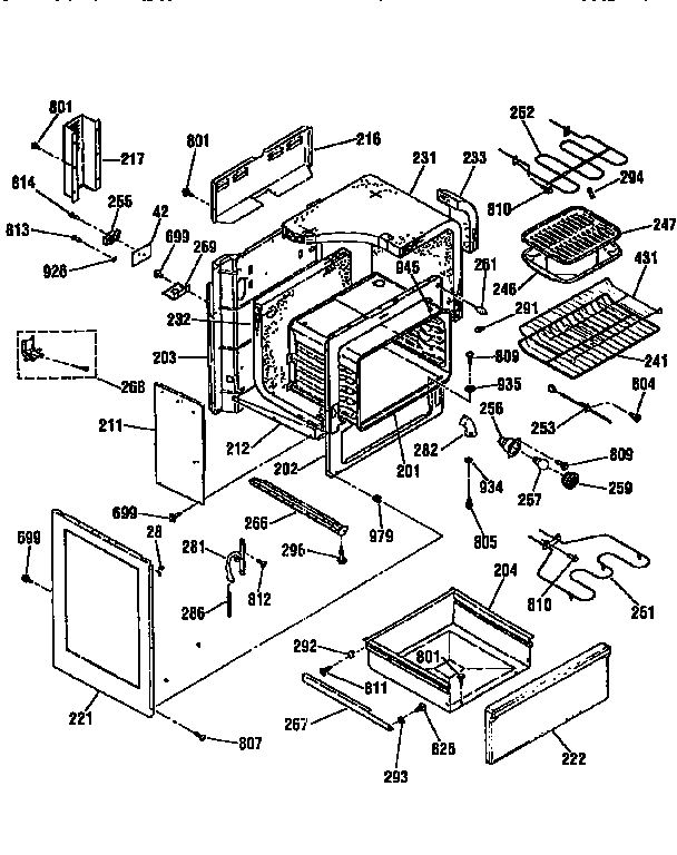 Kenmore 91195976790 body diagram