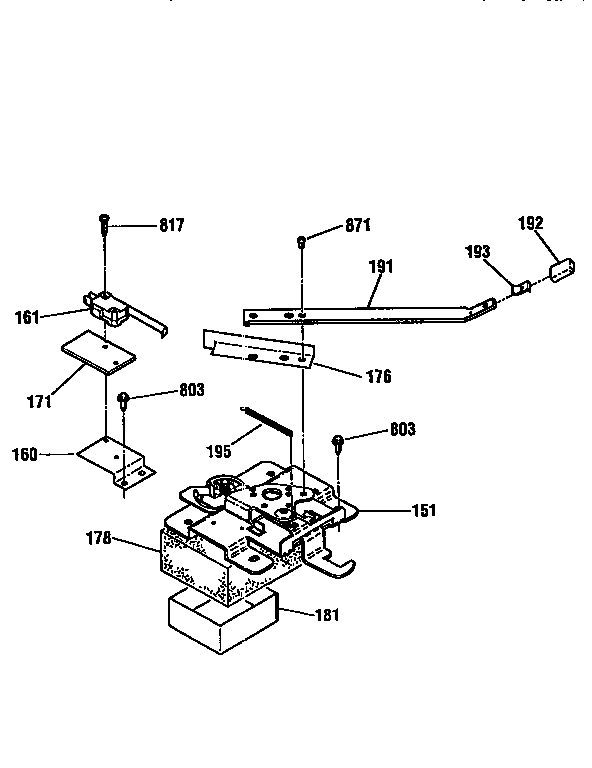 Kenmore 91195976790 door lock diagram