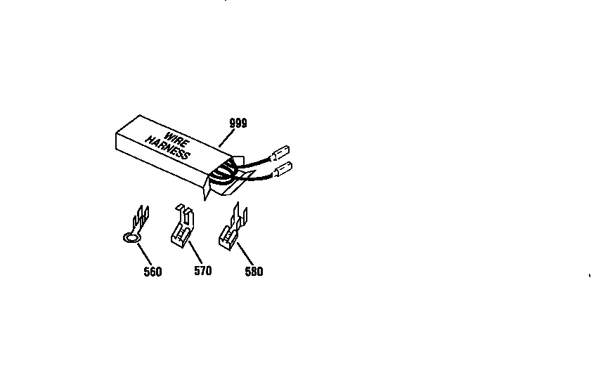Kenmore 91195976790 wire harnesses and components diagram