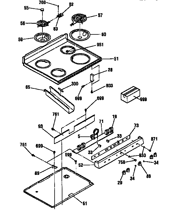 Kenmore 91162071791 maintop diagram