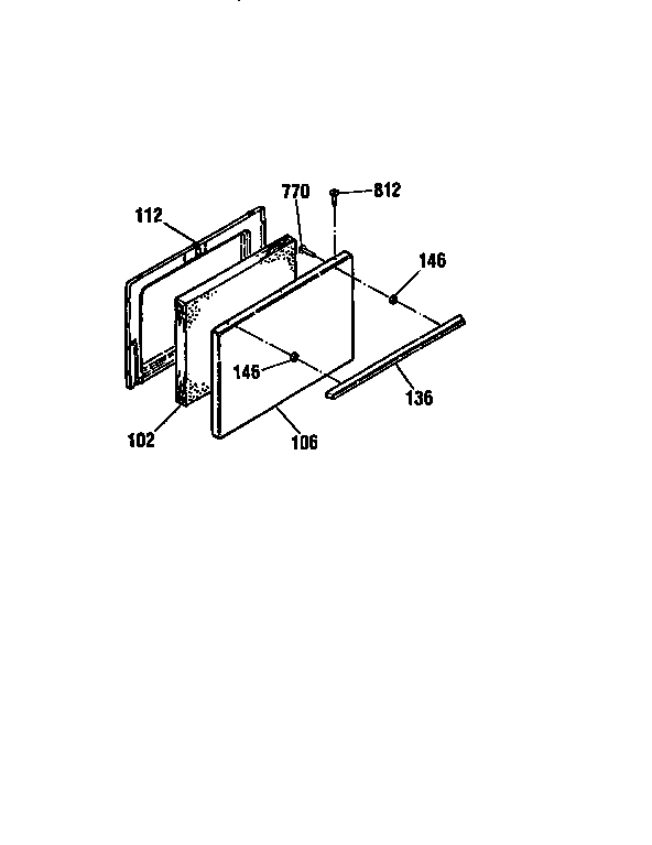 Kenmore 91162071791 door diagram