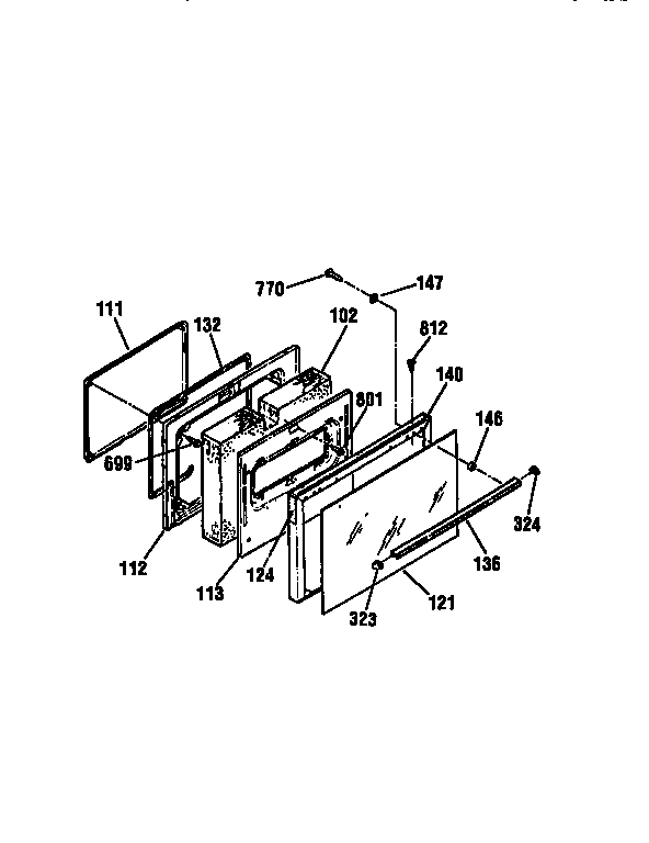 Kenmore 91195381790 door diagram