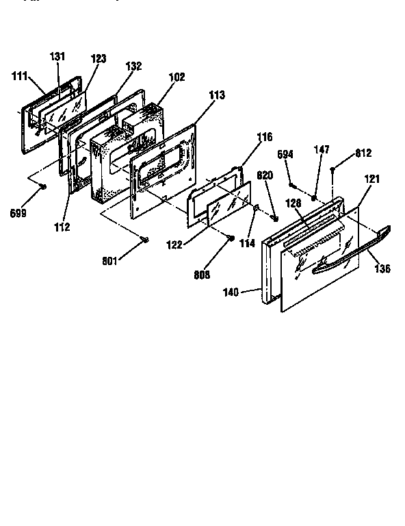 Kenmore 91194485790 door diagram