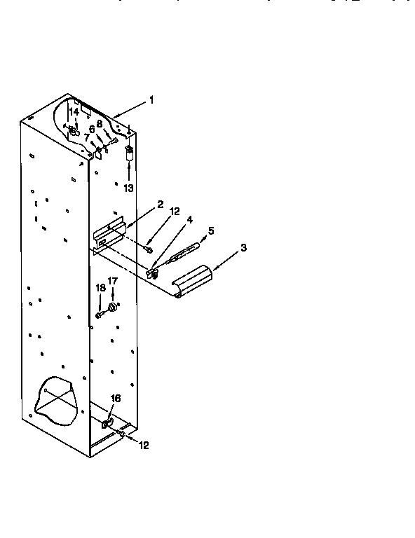 KitchenAid KSSP36QFW05 freezer liner diagram