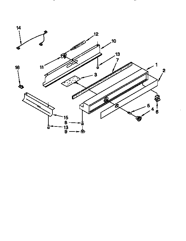 KitchenAid KSSP36QFW05 refrigerator control panel diagram