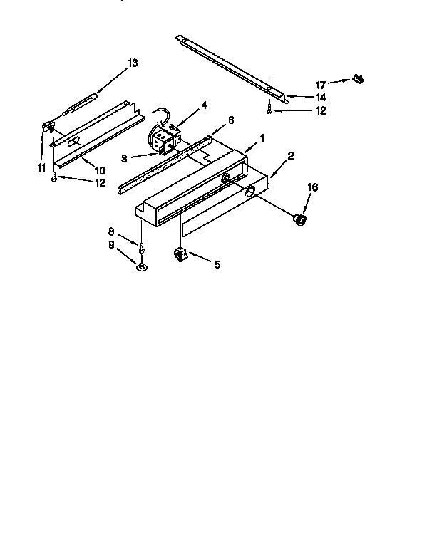 KitchenAid KSSP36QFW05 freezer control panel diagram