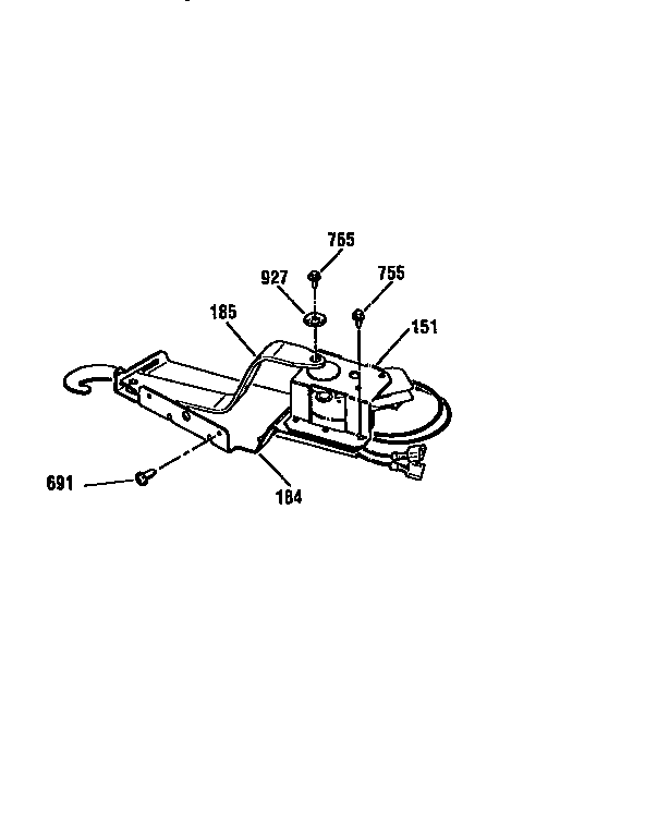 Kenmore 91148465791 door lock diagram