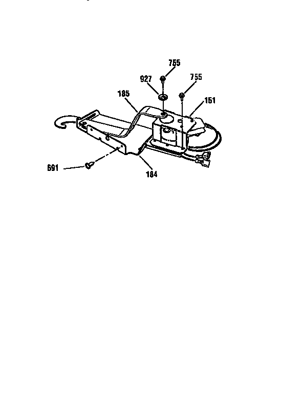 Kenmore 91147469791 door lock diagram