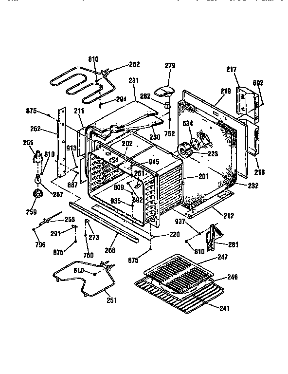 Kenmore 91141066790 body diagram