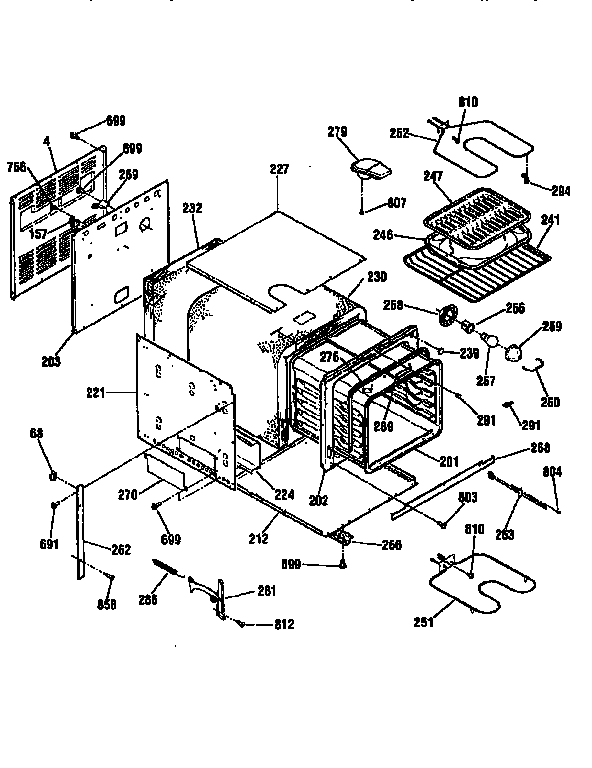 Kenmore 91140161791 body diagram