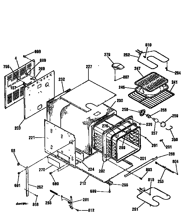 Kenmore 91140169791 body diagram