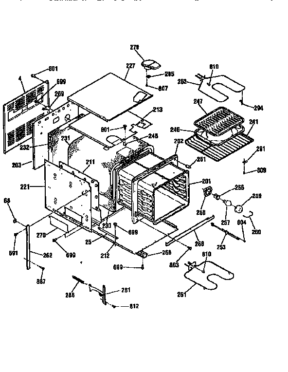 Kenmore 91140465791 body diagram