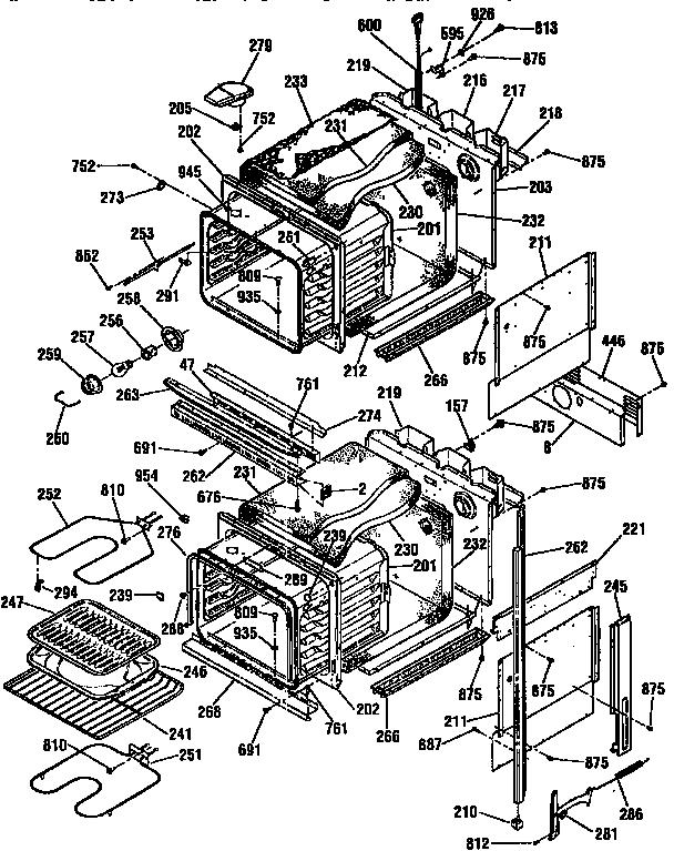 Kenmore 91148369791 body diagram