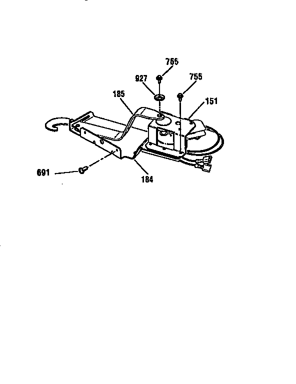 Kenmore 91148369791 door lock diagram
