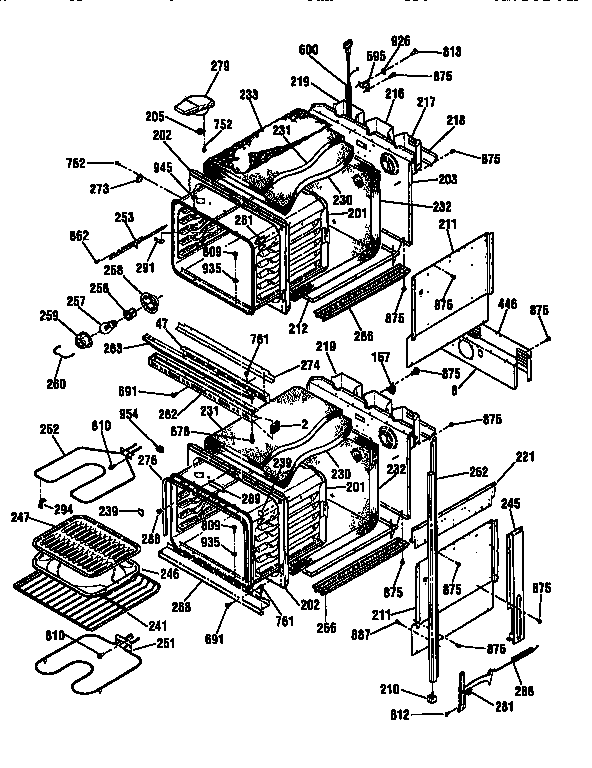 Kenmore 91148365791 body diagram