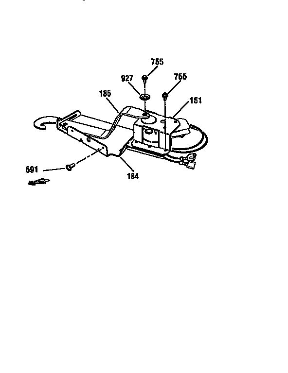 Kenmore 91148365791 door lock diagram