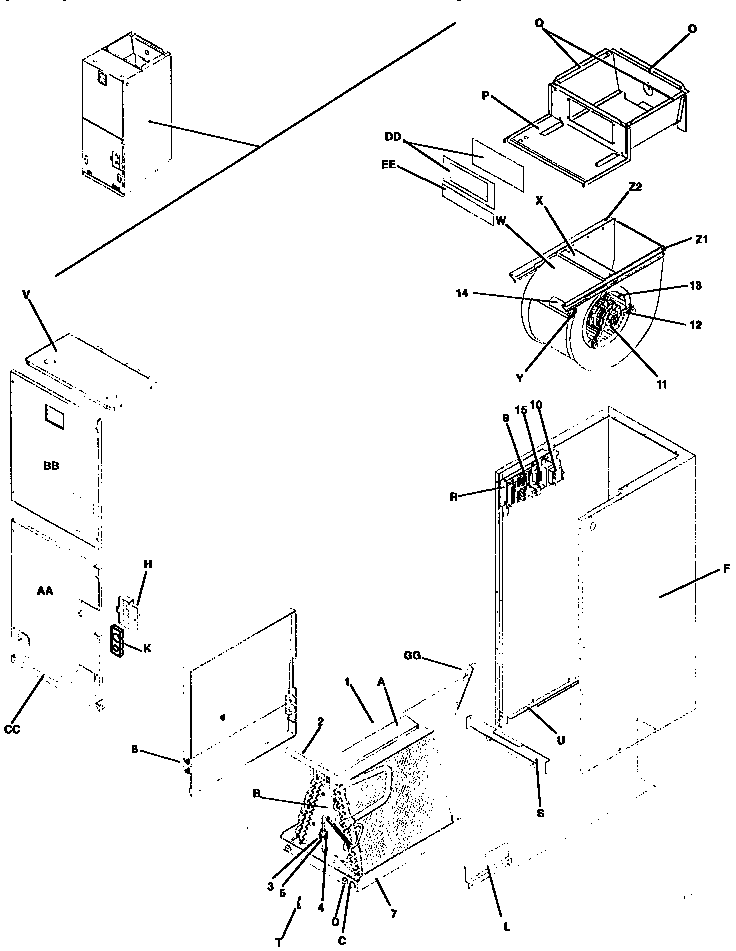 ICP FCP4200B unit parts diagram