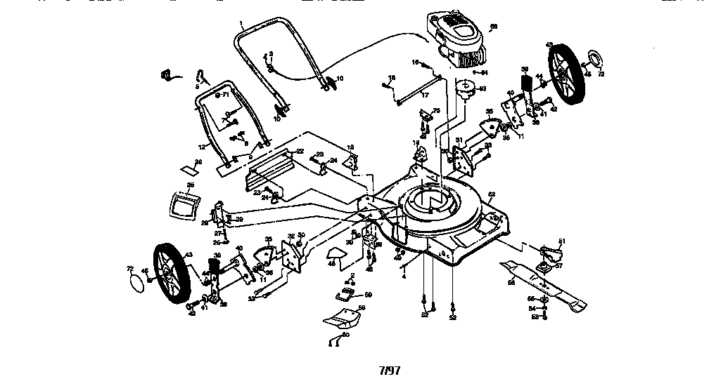 Craftsman 917377212 main frame diagram