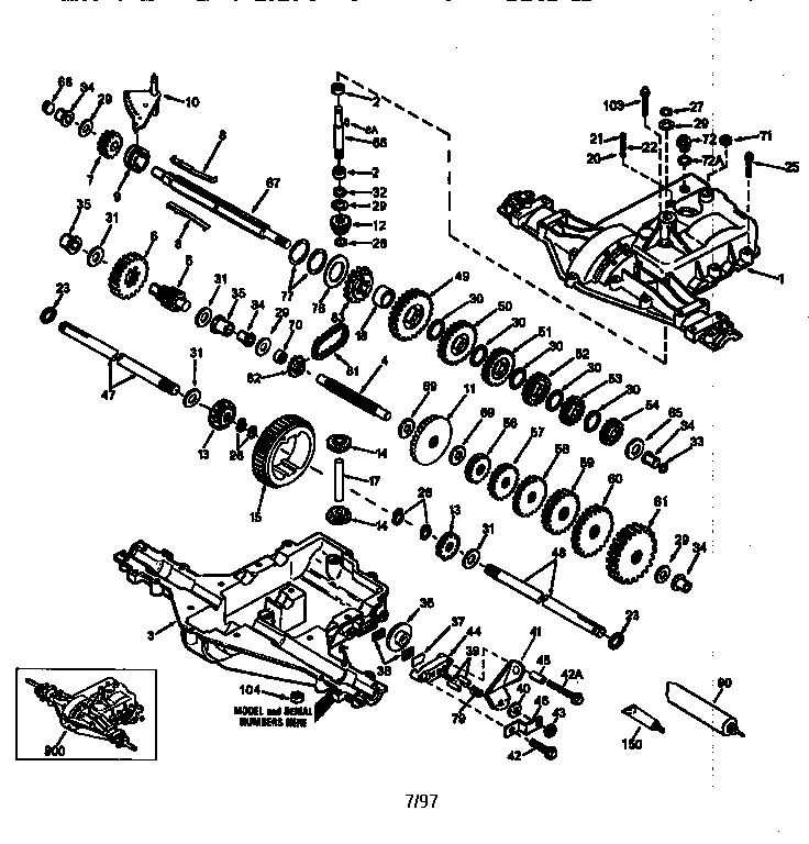 Peerless P930-057A peerless transaxle p930-057a diagram
