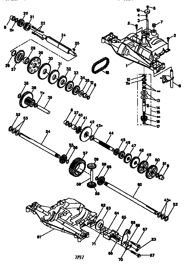 Craftsman 917270630 dana transaxle 4360-113 diagram