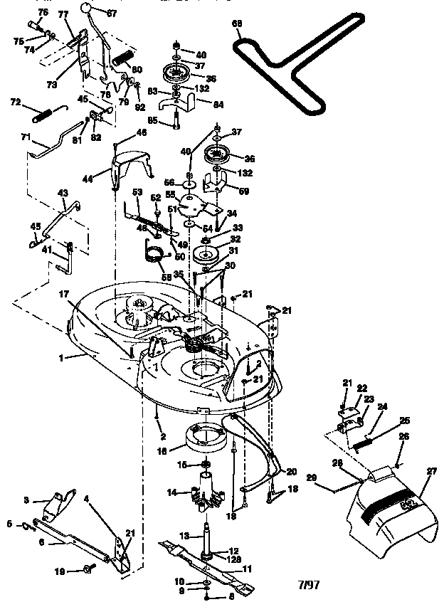 Craftsman 917258102 mower diagram