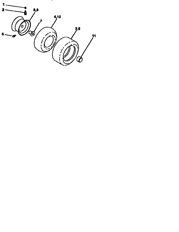 Craftsman 917258102 wheels and tires diagram