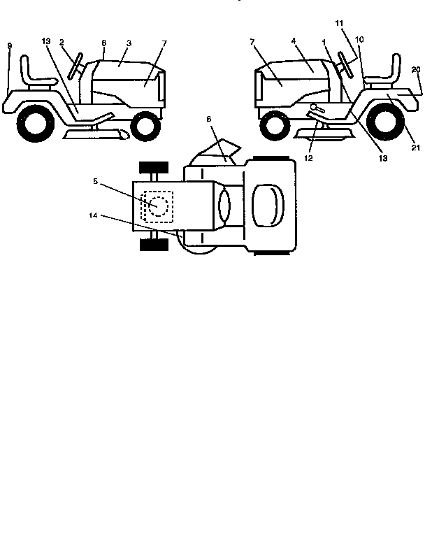 Craftsman 917258544 decal diagram