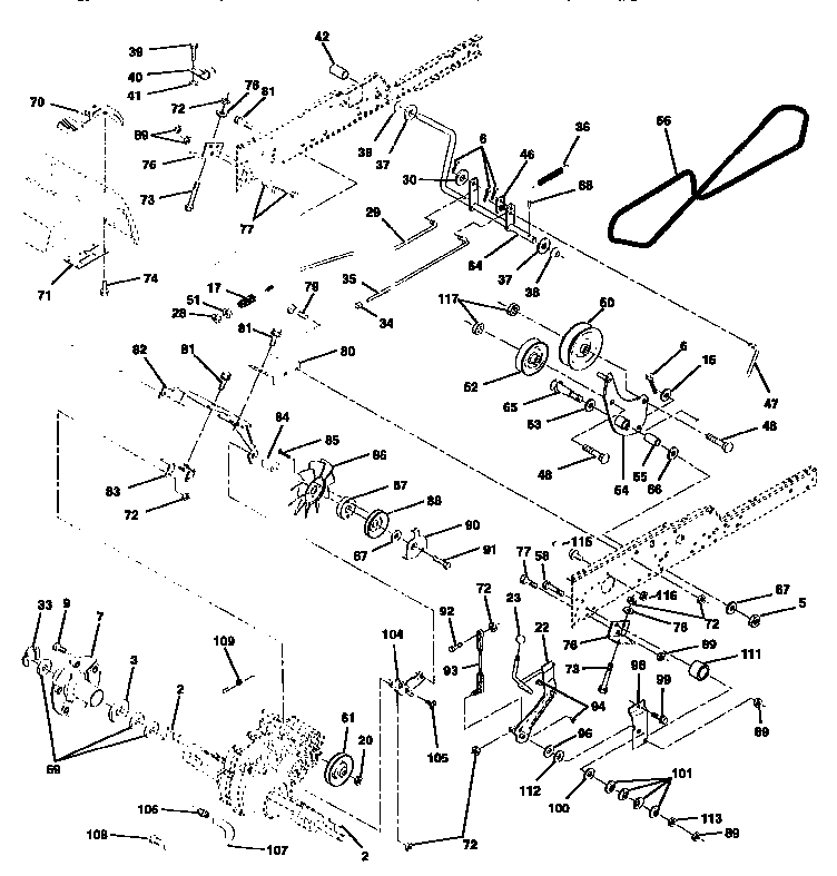 Craftsman 917258911 ground drive diagram
