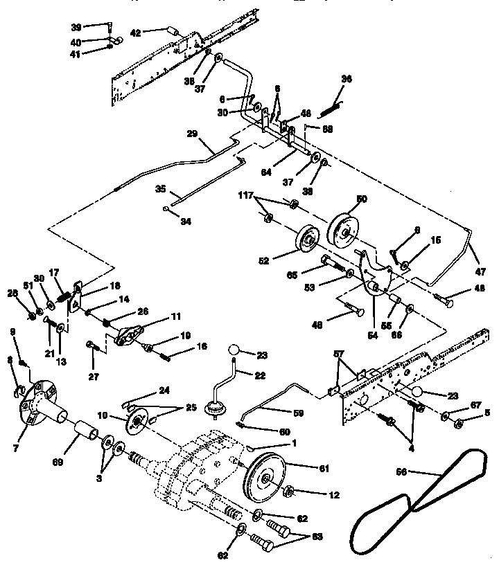 Craftsman 917258901 ground drive diagram