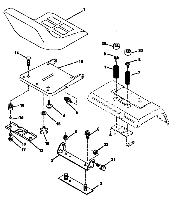 Craftsman 917258901 seat assembly diagram