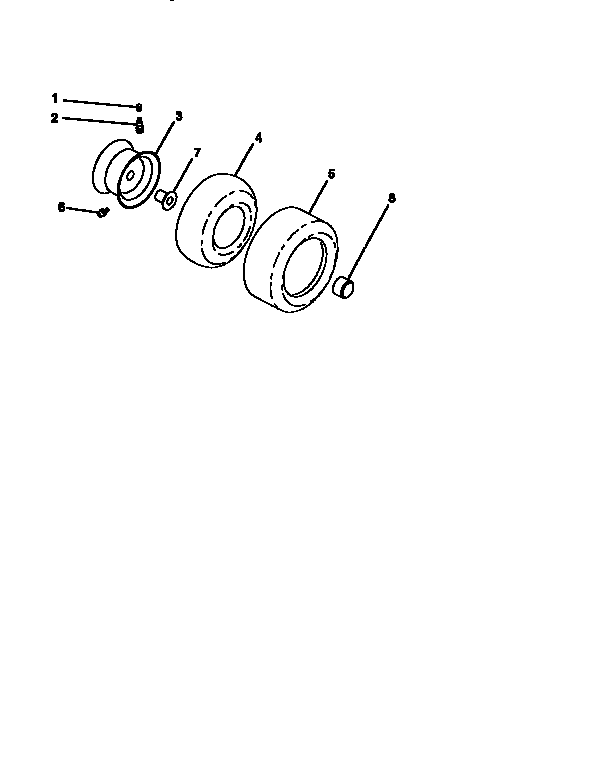 Craftsman 917258901 wheels and tires diagram