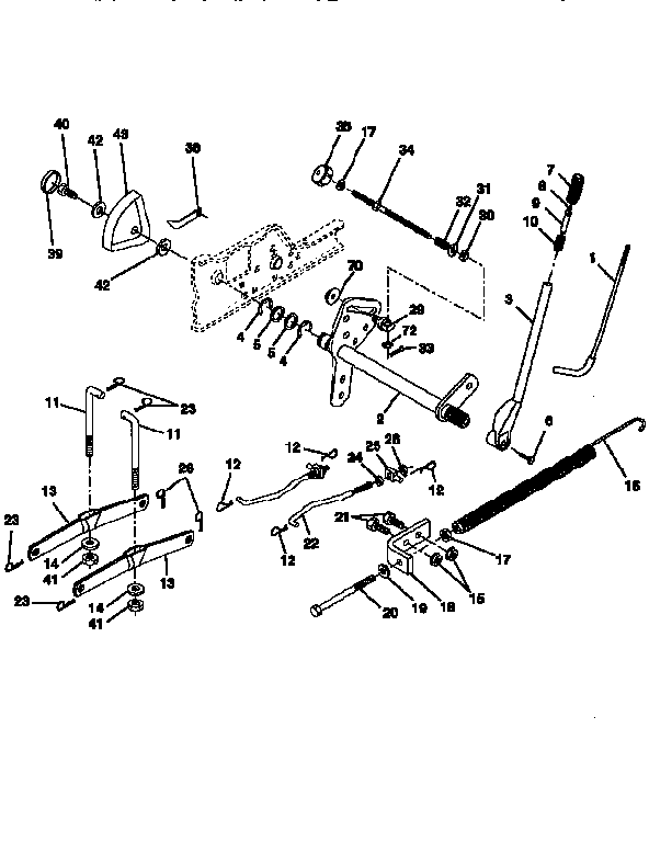 Craftsman 917258901 lift assembly diagram