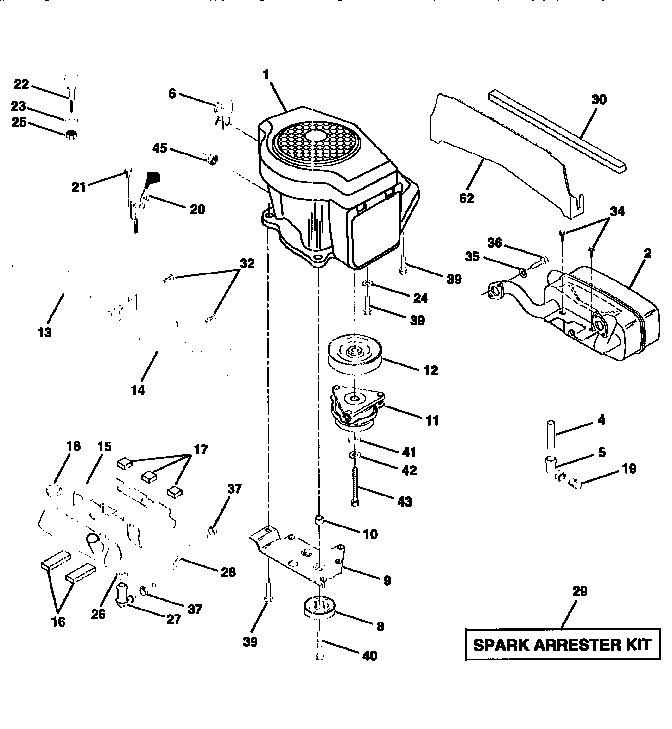 Craftsman 917258861 engine diagram