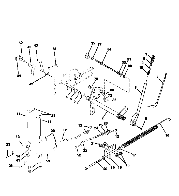 Craftsman 917258861 lift assembly diagram