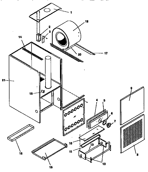 ICP NDN5050BFA1 non-functional diagram