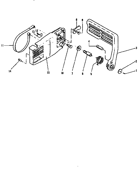 McCulloch PRO MAC 610 11-,12-600041-07 brake housing diagram