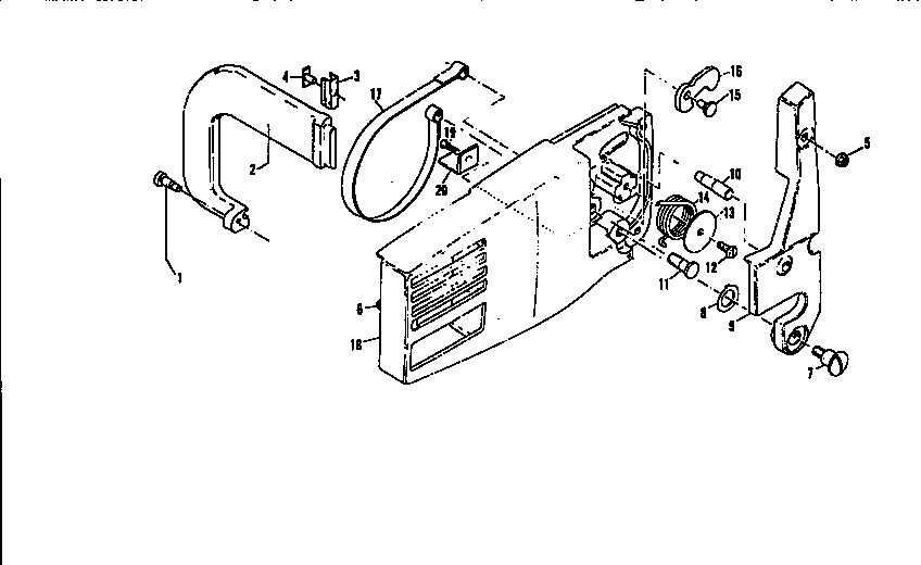 McCulloch SUPER PRO MAC 610 13-600041-04 chain brake assemblies diagram