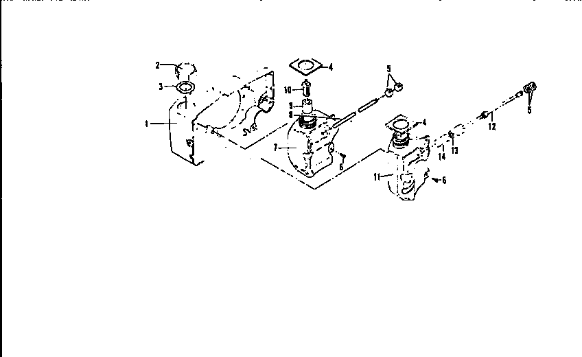 McCulloch SUPER PRO MAC 610 13-600041-04 fan housing and fuel tank assemblies diagram