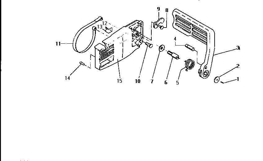 McCulloch SUPER PRO MAC 610 13-600041-04 brake housing diagram