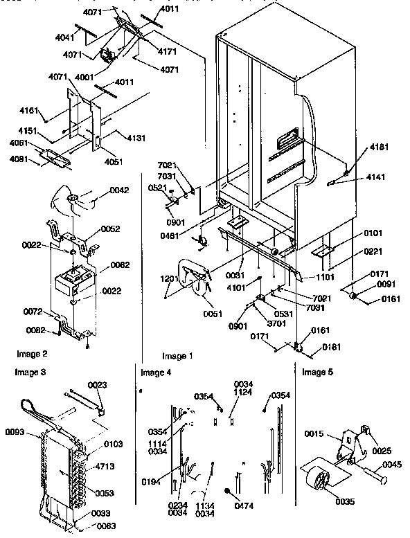 Kenmore 59657587790 drain systems, rollers diagram