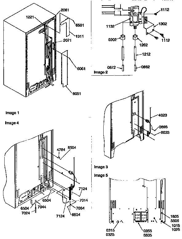 Kenmore 59657587790 cabinet back diagram