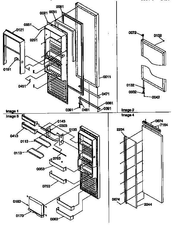 Kenmore 59657082790 refrigerator door diagram