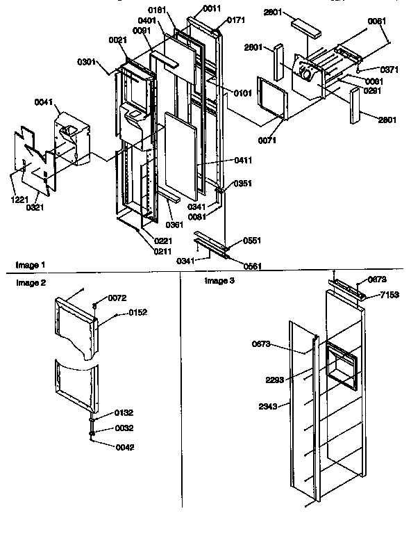 Kenmore 59657082790 freezer door diagram