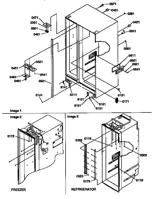 Kenmore 59657082790 cabinet diagram