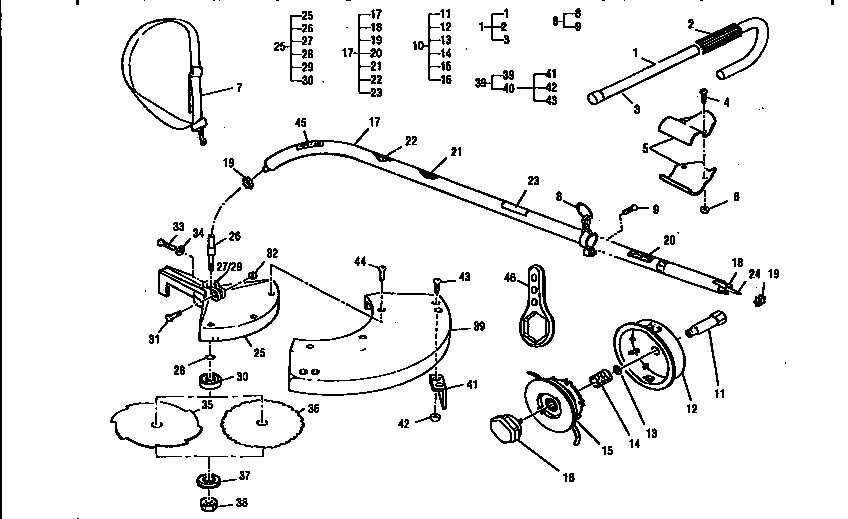 Lowrance MAC 2827 12-400128-00 stringhead assembly diagram