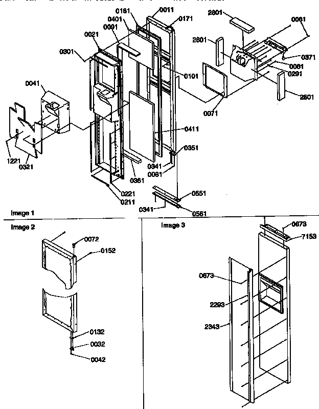 Kenmore 59657085790 freezer door diagram