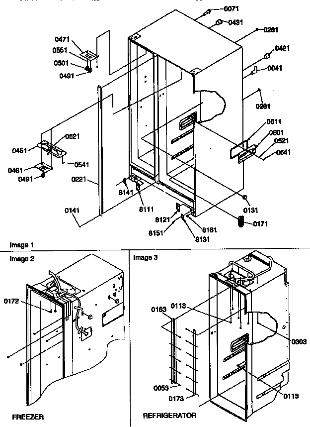 Kenmore 59657085790 cabinet diagram