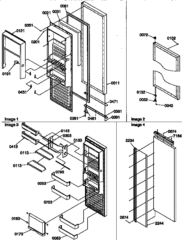 Kenmore 59657087790 refrigerator door diagram